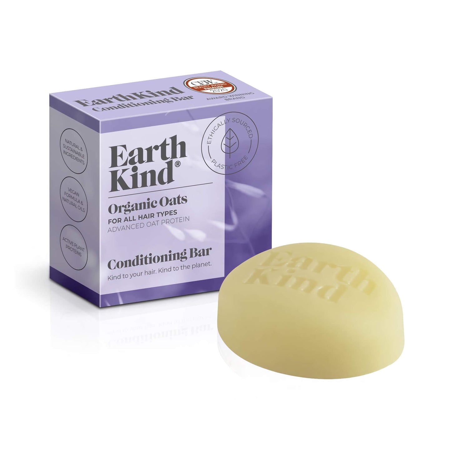 Earth Kind Organic Oats Conditioning Bar for ALL Hair Types